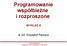 Programowanie współbieżne i rozproszone