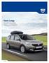 Dacia Lodgy Cennik akcesoriów Ważny od 07/05/2016