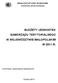 BUDŻETY JEDNOSTEK SAMORZĄDU TERYTORIALNEGO W WOJEWÓDZTWIE MAŁOPOLSKIM W 2011 R.