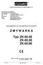 LOZAMEt. Łódzkie Zakłady Metalowe LOZAMET Spółka z o.o. DOKUMENTACJA TECHNICZNO-RUCHOWA Z M Y W A R K A. Typ: ZK-05.4E ZK-05.5E ZK-05.