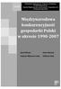 Międzynarodowa konkurencyjność gospodarki Polski w okresie 1990-2007