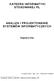 KATEDRA INFORMATYKI STOSOWANEJ PŁ ANALIZA I PROJEKTOWANIE SYSTEMÓW INFORMATYCZNYCH