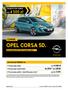 OPEL CORSA 5D. Cennik. 4x25%* lub 50/50 PROMOCYJNY RABAT. DO 4 500 zł AKTUALNA PROMOCJA