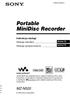 Portable MiniDisc Recorder