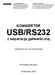 KONWERTER USB/RS232. z separacją galwaniczną