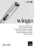 wingo gearmotor for swing gates Instructions and warnings for the fitter Istruzioni e avvertenze per l installatore