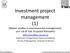 Investment project management (1)