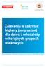 Zalecenia w zakresie higieny jamy ustnej dla dzieci i młodzieży w kolejnych grupach wiekowych