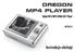 OREGON MP4 PLAYER. Instrukcja obsługi. Digital MP4/MP3/WMA/ASF Player MT823