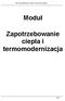 Moduł. Zapotrzebowanie ciepła i termomodernizacja