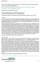 Manuscript received: September 17, 2008; Reviewed: February 9, 2009; Accepted for publication: February 12, 2009