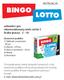 BINGO LOTTO INSTRUKCJA. zabawka i gra rekomendowany wiek: od lat 5 liczba graczy: 2-18