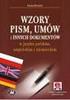 ROZDZIAŁ V WZORY UMÓW