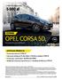 CENNIK OPEL CORSA 5D.