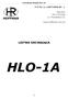 Instrukcja obsługi HLO-1A. P.P.M.i U. HOFFMAN SP. J. POLSKA Łódź ul. Poznańska 51.  LISTWA ODCINAJĄCA HLO-1A