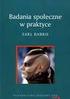 Podstawy badań społecznych Autor: Earl Babbie