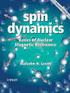 1. M.Levitt, Spin Dynamics Basics of Nuclear Magnetic Resonance (Wiley, 2005) 2. T.Claridge High-Resolution NMR Techniques in Organic Chemistry