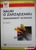 NAUKI O ZARZĄDZANIU MANAGEMENT SCIENCES