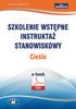 Szkolenie wstępne Instruktaż stanowiskowy CIEŚLA. pod red. Bogdana Rączkowskiego