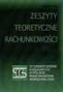 Zeszyty Teoretyczne Rachunkowości, tom 80 (136), SKwP, Warszawa 2014, s