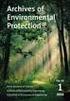 ARCHIVES OF ENVIRONMENTAL PROTECTION