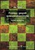 Podstawy geografii społeczno-ekonomicznej. Wykład teoretyczny
