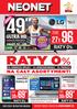 96,- 27x. 10x. 30x ULTRA HD RATY 0% 2592,- NA CAŁY ASORTYMENT! SMART TV LED RATY 0% RATY 0% 699,- 2697,- JESZCZE WIĘCEJ OKAZJI NA