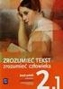 Tytuł podręcznika. Nowe. Zrozumieć tekst - zrozumieć człowieka.język polski; klasa I, cz. I, cz. II. D. Chemperek, A. Kalbarczyk wyd.