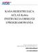 KASA REJESTRUJĄCA ACLAS Kobra INSTRUKCJA OBSŁUGI I PROGRAMOWANIA