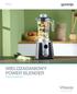 gorenje.pl WIELOZADANIOWY POWER BLENDER FUNKCJE & PRZEPISY