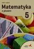 Wymagania z matematyki klasa V Matematyka z plusem. Wymagania. Czynności Kat. 2(K) 3(P) 4(R) 5(D) 6(W) celu