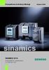 Kompaktowa Instrukcja Obsługi Wydanie 03/05. sinamics SINAMICS G110. Przekształtniki częstotliwości 0,12 kw do 3 kw
