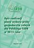 Opis realizacji planu wyboru próby gospodarstw rolnych dla Polskiego FADN w 2015 roku