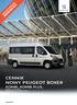 CENNIK NOWY PEUGEOT BOXER KOMBI, KOMBI PLUS, WAŻNY OD PRODUKCJA OD LUTEGO peugeot.pl