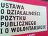 Ustawa o działalności pożytku publicznego i o wolontariacie