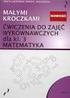 Specyfikacja dla Zadania 1: Zajęcia wyrównawcze z matematyki dla uczniów ZS w Czchowie.