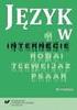 Język poprzez pryzmat nazw wybrane problemy onomastyki