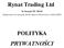 Rynat Trading Ltd POLITYKA PRYWATNOŚCI