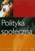 Współczesne kierunki rozwoju polityki społecznej