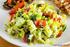 Sałaty / Salads. Koronacyjna z grillowaną piersią kurczaka, suszonymi pomidorami zamarynowanymi w ziołowej oliwie, parmezanem i grzankami czosnkowymi