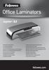 Office Laminators. fellowes.com