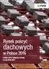 Edycja. raportu! Rynek. pokryć dachowych. w Polsce 2011 Prognozy rozwoju na lata Języki raportu: polski, angielski