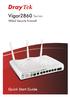 Seria Vigor2860 VDSL2 Security Firewall. Skrócona instrukcja obsługi