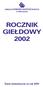 ROCZNIK GIEŁDOWY 2002