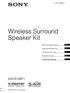 Wireless Surround Speaker Kit