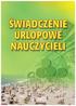 ŚWIADCZENIE URLOPOWE NAUCZYCIELI