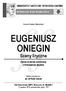 JM Rektor prof. dr hab. Klaudiusz Baran. Koncert Katedry Wokalistyki EUGENIUSZ ONIEGIN. Sceny liryczne