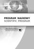 PROGRAM NAUKOWY SCIENTIFIC PROGRAM