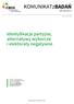 KOMUNIKATzBADAŃ. Identyfikacje partyjne, alternatywy wyborcze i elektoraty negatywne NR 38/2017 ISSN