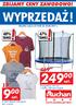 47% 40% TANIEJ TANIEJ. szt. szt. Trampolina 244 cm z siatk¹ zabezpieczaj¹c¹. T-shirt damski lub mêski mix wzorów